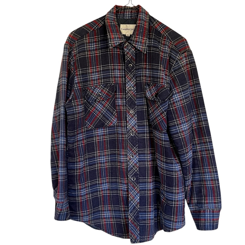 Lumberjack Brand Flannel Shirt Jacket Size Medium
